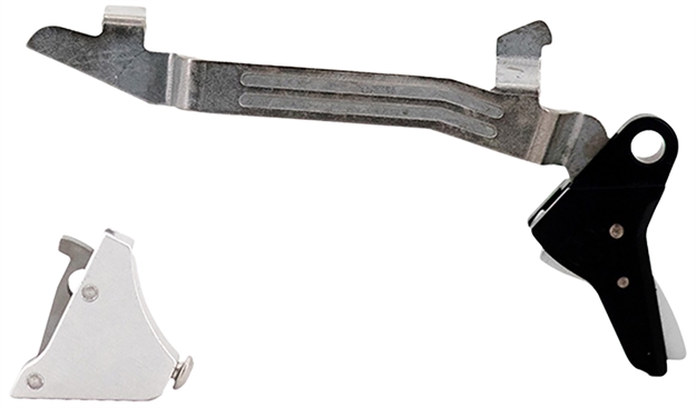 Picture of Timney Triggers Alphaglock5 Alpha Competition 9Mm Luger/40 S&W/22 Lr, Silver Straight Trigger, Compatible W/Glock Gen5 & Glock 44 ALPHA GLOCK 5 - SILVER 081950615711