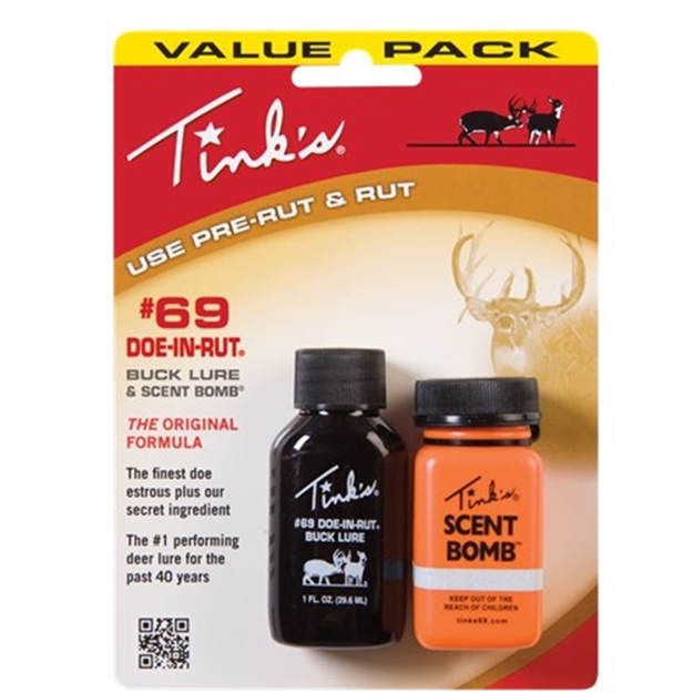 Picture of Tinks E-Scent Dispenser Cartridge Only- Tink's Synthetic #69 Doe IN Rut Formula 2 PK W5117