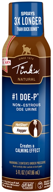 Picture of  Tinks W5501 #1 Doe-P Non-Estrous Fogger Deer Attractant Doe Urine Scent 5 OZ Aerosol