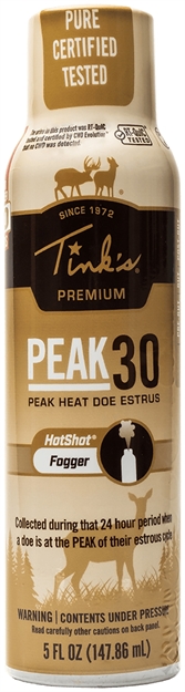 Picture of  Tinks W5503 Peak30 Hot Shot Deer Doe IN Estrus Scent 5 OZ Fogger