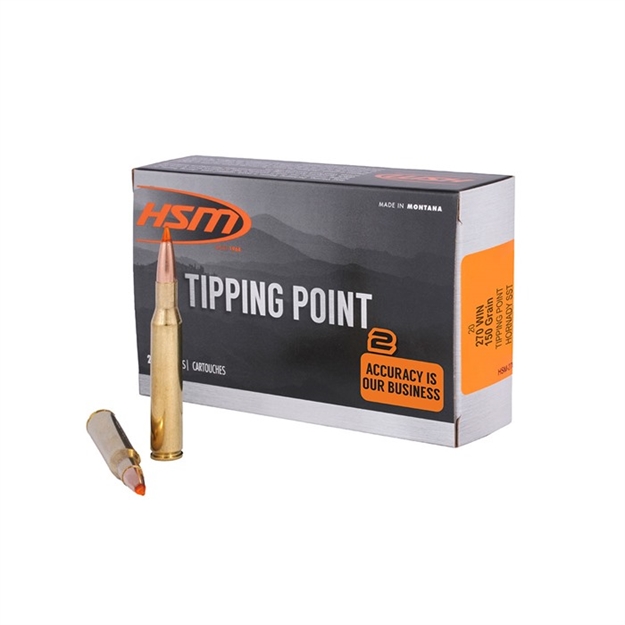 Picture of Hsm 27019N Tipping Point  270 Win 150 GR Hornady Sst 20 Per Box/400 Case 270-19-N