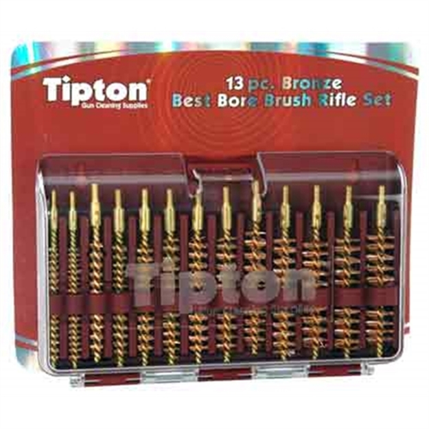 Picture of Tipton 13-Piece Bronze Rifle Bore Brush Set W/Storage Case 402-173