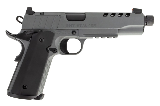 Picture of Sds Imports 1911 Night Stalker 45Acp 5" Threaded Bbl 8Rd Black/Gry< 1911NIGHTSTALKERSF