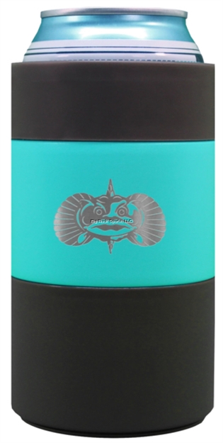 Picture of Toadfish Non-Tipping Can Cooler, Stainless Steel - Teal Powder Coat