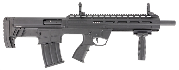 Picture of  Tokarev Usa 21000418 Bullpup  12 Gauge Pump 3" 5+1 18.50" Black Steel Barrel, Black Anodized Picatinny Rail Aluminum Receiver, Picatinny Handguard, Bullpup Synthetic Stock, Angled Grip