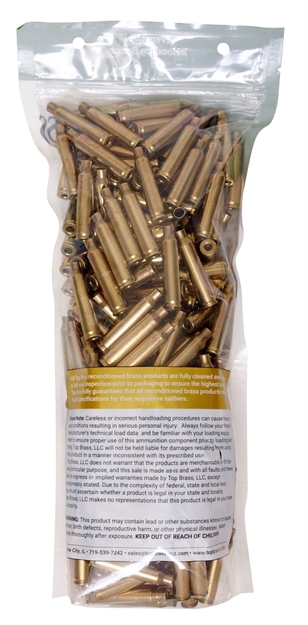 Picture of Top Brass Llc 8B65crdmy-250 Premium Reconditioned Unprimed 6.5 Creedmoor Brass 250 Per Bag