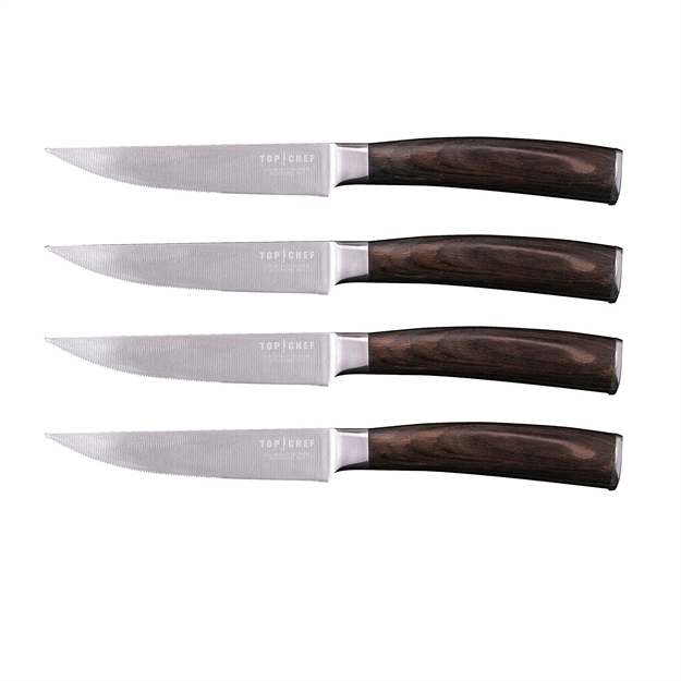 Picture of Top Chef Dynasty Steak Knife Set 4-Piece Walnut Handle
