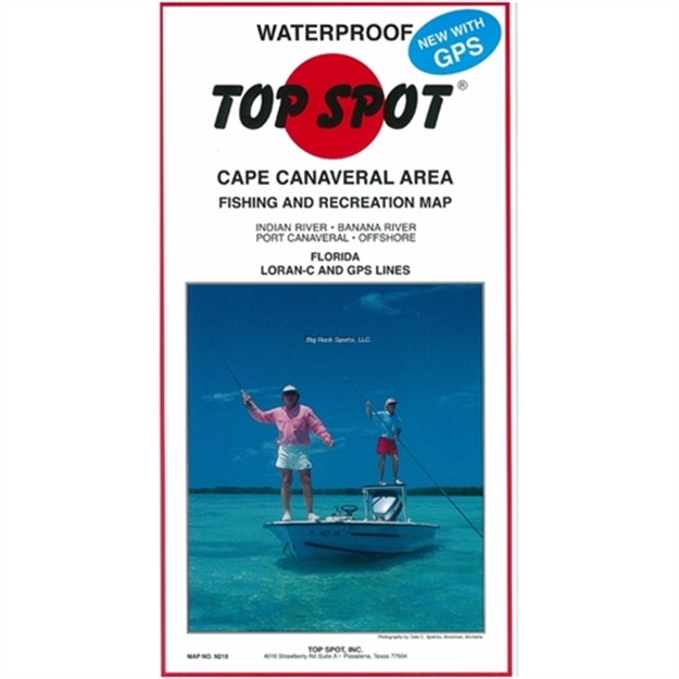 Picture of Top Spot Map- Cape Canaveral Indian River Port Canaveral Offshore Loran-C & Gps Lines