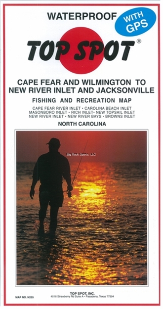 Picture of Top Spot Map- Cape Fear/Wilm TO New River Inlet/Jacksonville