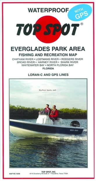 Picture of Top Spot Map- Everglades Park Chatham River TO North Fla Bay Loran-C & Gps Lines