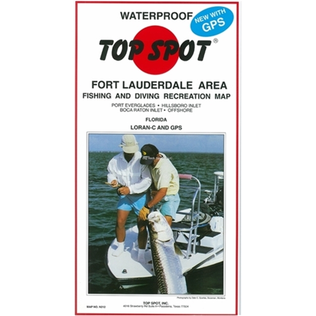 Picture of Top Spot Map- FT Lauderdale Port Everglades TO Boca Raton Inlet Loran-C & Gps Lines