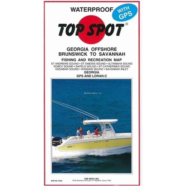 Picture of Top Spot Map- Georgia Offshore Brunswick TO Savannah-St.Andrews-Sav