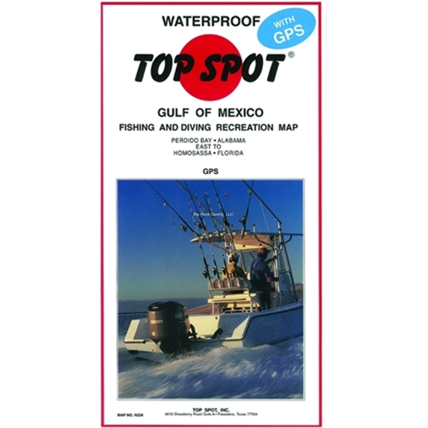 Picture of Top Spot Map- Gulf OF Mexico Offshore Perdido Bay-Homosassa FL