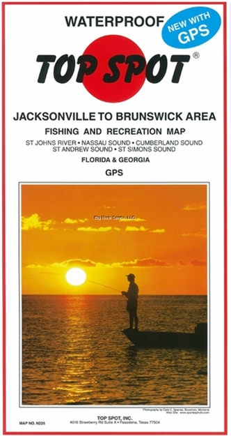 Picture of Top Spot Map- Jacksonvil Brunswk ST Johns River TO ST Simons Sound Gps