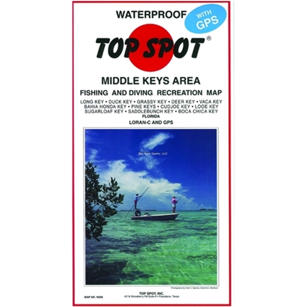 Picture of Top Spot Map- Middle Key Long Key TO Boca Chica Key Loran-C & Gps Lines