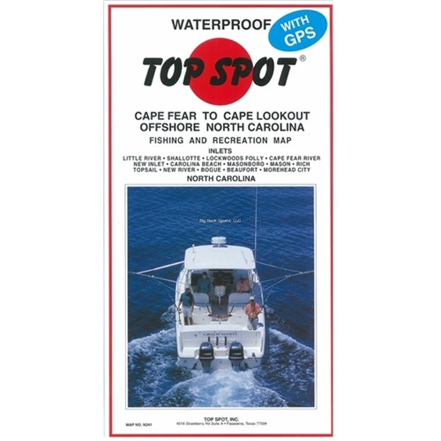 Picture of Top Spot Map- Offshore N.C. Cape Fear TO Cape Lookout