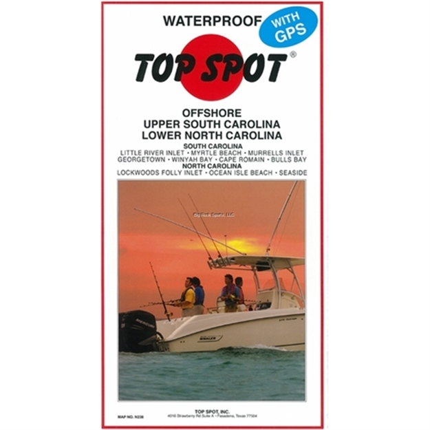 Picture of Top Spot Map- Offshore Upper South Carolina/ Lower North Carolina