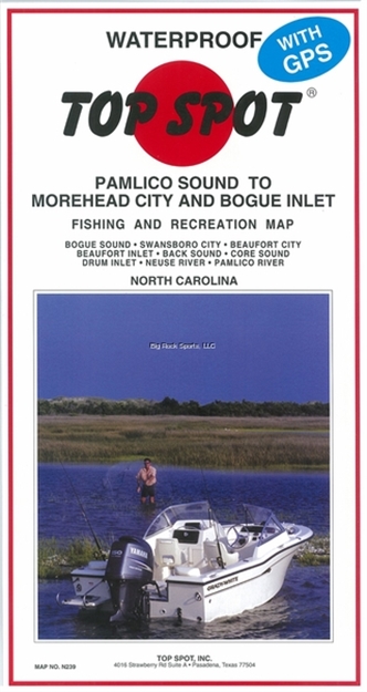 Picture of Top Spot Map- Pamlico Sound TO Morehead City And Bogue Inlet