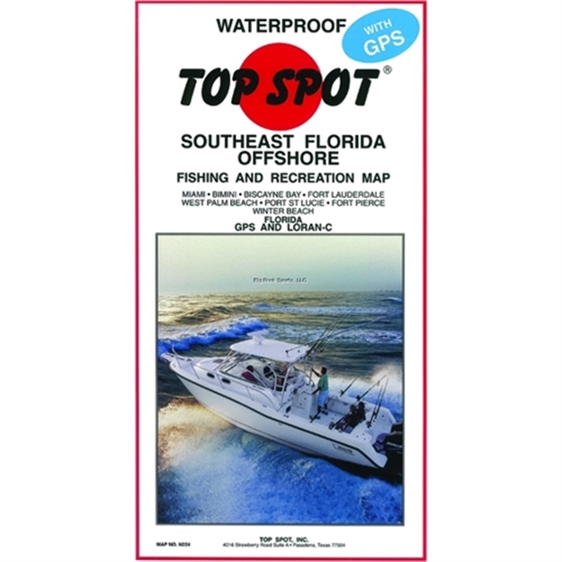 Picture of Top Spot Map- South Florida Offs Miami Winterbeach W/Bimini Included
