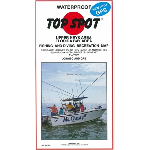 Picture of Top Spot Map- Upper Keys Area Florida Bay TO Long Key Loran-C & Gps