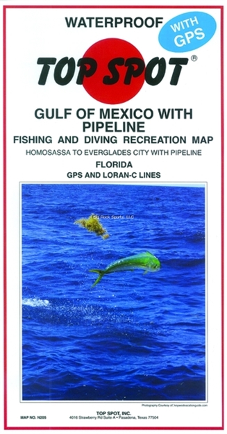 Picture of Top Spot Map- W Coastfla Offshore Homosassa TO Everglades City Loran-C & Gps Lines
