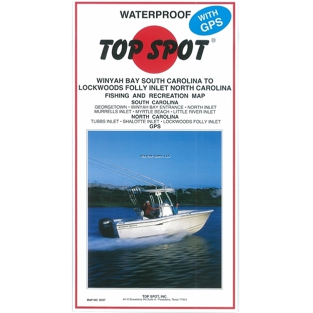 Picture of Top Spot Map- Winyah Bay S.C. TO Lockwoods Folly Inlet N.C.