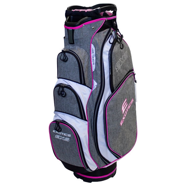 Picture of Tour Edge Exotics Xtreme Cart 7.0 Bag-Heath-Pink-White UBAE7CB06