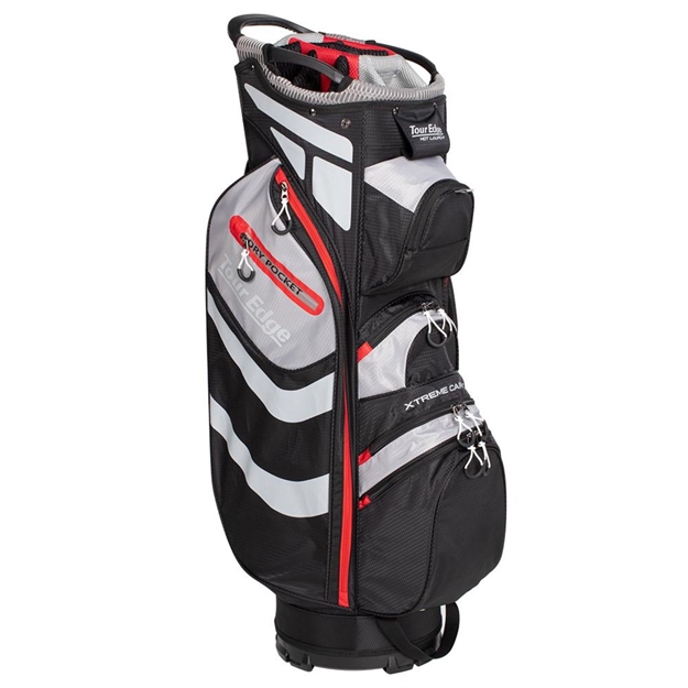 Picture of Tour Edge Hot Launch Xtreme Cart 5.0 Bag-Black-Red UBAHECB03
