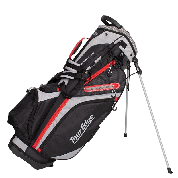 Picture of Tour Edge Hot Launch Xtreme Stand 5.0 Bag-Black-Red UBAHESB03