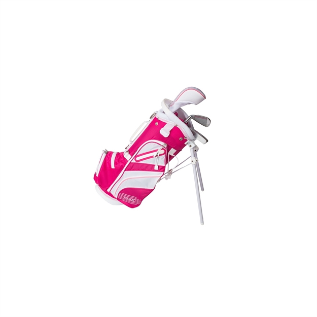 Picture of Tour X Size 0 Pink 3Pc JR Golf Set W/Stand Bag