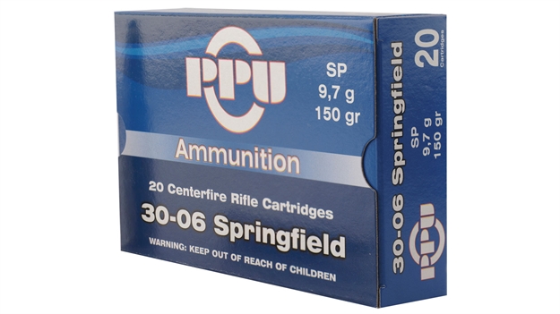 Picture of Ppu Rifle Ammo 30-06 Spr, Sp, 150 Grains, 2910 Fps, 20, Boxed