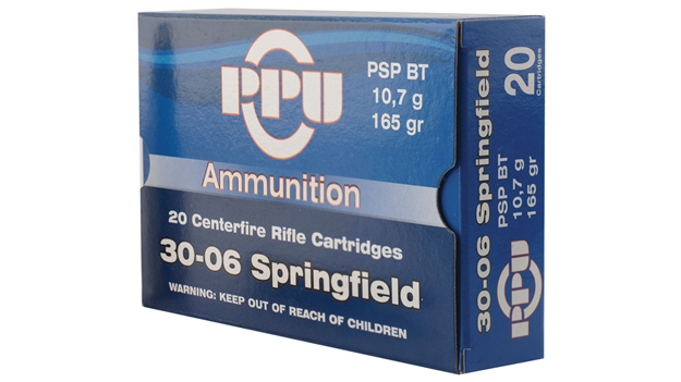 Picture of Ppu Rifle Ammo 30-06 Spr, Spbt, 165 Grains, 2800 Fps, 20, Boxed