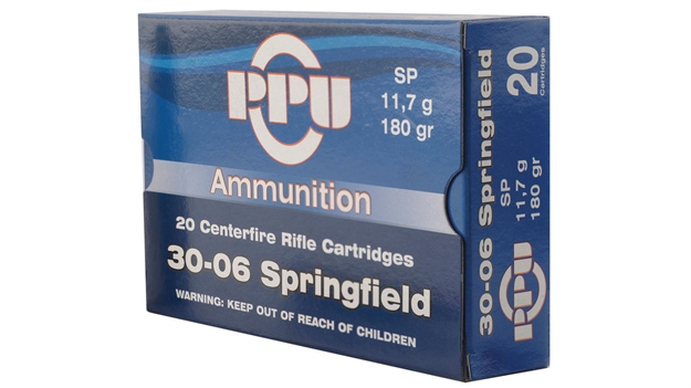 Picture of Ppu Rifle Ammo 30-06 Spr, Sp, 180 Grains, 2700 Fps, 20, Boxed