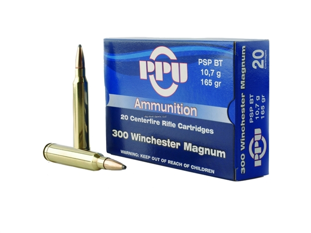 Picture of Ppu Rifle Ammo 300 Win, Spbt, 165 Grains, 3050 Fps, 20, Boxed