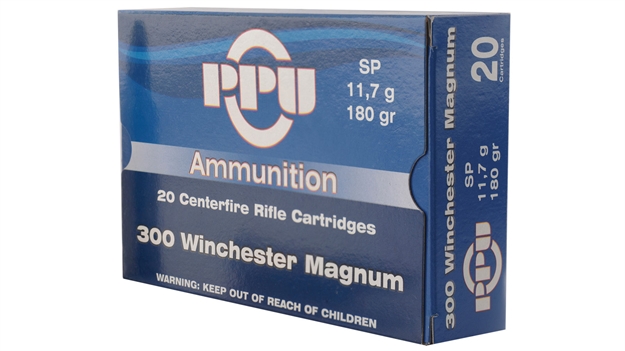 Picture of Ppu Rifle Ammo 300 Win, Sp, 180 Grains, 2905 Fps, 20, Boxed
