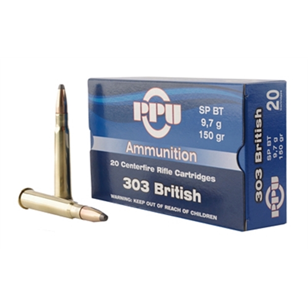 Picture of  Ppu Pp303s1 Standard Rifle  303British 150Gr Soft Point Boat Tail 20 Per Box/10 Case