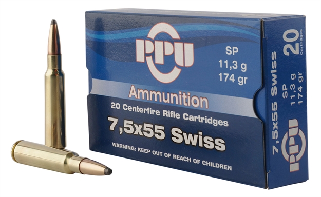 Picture of  Ppu Pp7ss Metric Rifle  7.5X55mmswiss 174Gr Soft Point 20 Per Box/10 Case