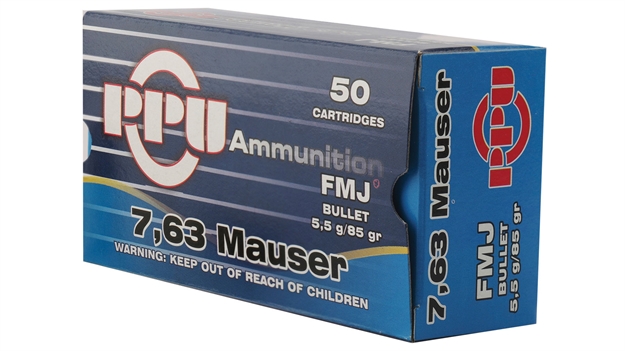 Picture of TR & Z Usa 7.63Mauser 85Gr Fmj 50/Bx