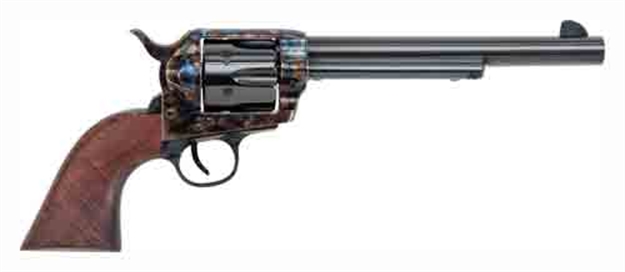 Picture of Traditions Sat73004 1873  45 Colt (Lc) 6Rd 7.50" Blued Cylinder/Barrel Color Case Hardened Steel Frame With Walnut Grips SAT73-004