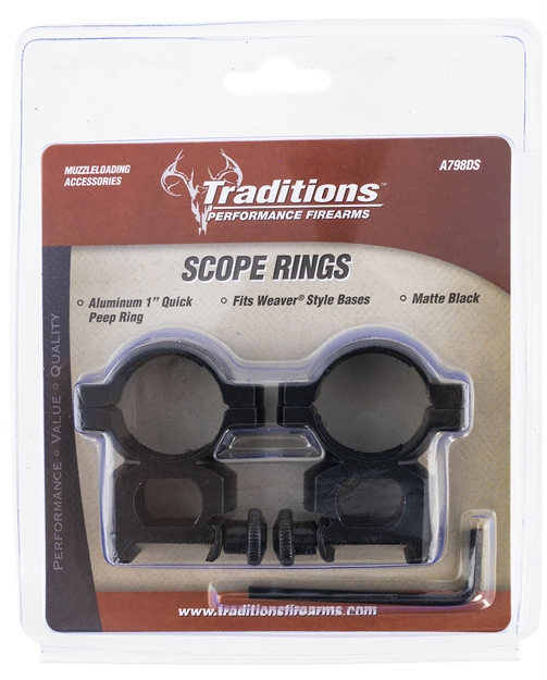 Picture of Traditions Scope Rings, 1", Quick Peep, Matte A798DS 040589002163