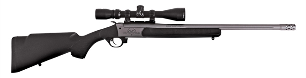 Picture of  Traditions Crs-351130Lt Outfitter G3 Takedown 350 Legend 1Rd 22", Stainless Cerakote Barrel/Rec, Black Synthetic Stock, Muzzle Brake, 3-9X40mm Bdc Scope 040589027432