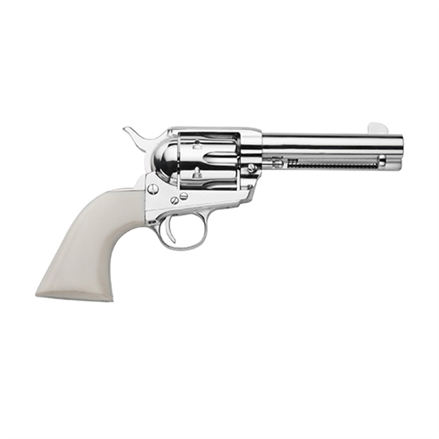 Picture of Traditions 1873 Frontier Revolver 45 Lc, 5.5 In, Pvc Grp, 6 Rnd, Fixed Blade, Nickel Frame SAT73132 040589018300