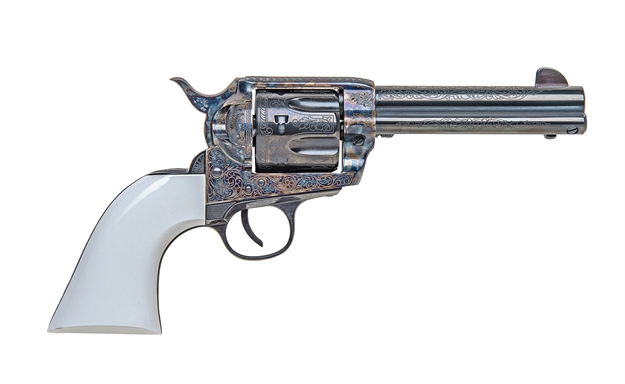 Picture of Traditions Frontier Series 1873 Single Action / White Pvc / Bill Tilghman Model SAT73-1113BTM 040589024196