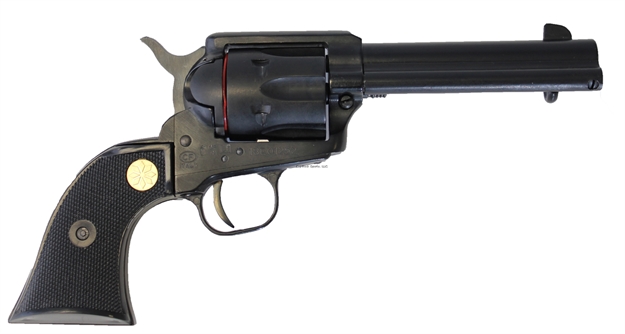 Picture of Traditions 1873 Rawhide Rancher Single Action Revolver, .22Lr, Black Pvc, 6 Round, 4.75" Matte Barrel SAT7322250 040589026022