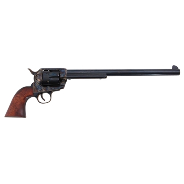 Picture of  Traditions Sat73103 1873 Buntline 45 Colt (Lc) 6Rd 12" Blued Cylinder & Barrel Color Case Hardened Steel Frame Walnut Grip 040589021201