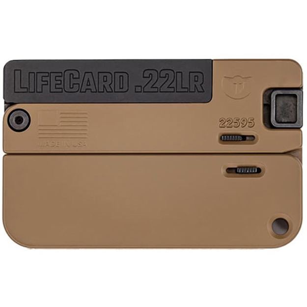 Picture of Trailblazer Firearms Tbzr Lifecard 22Lr Polymer Handle Brown LC1-P-BBN