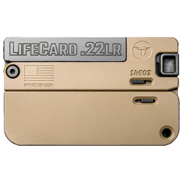 Picture of Trailblazer Firearms Tbzr Lifecard 22Lr Aluminum Tan LC1MT