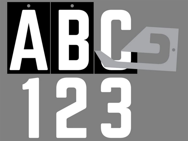 Picture of Transfer Monogram Company Mylar Wht Nbr 0