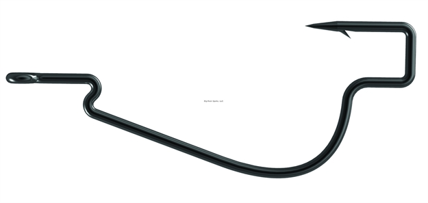 Picture of Trapper Tackle Heavy Cover Super Hook, Size 3/0, Wide Gap, Heavy Wire, Offset, Black Nickel, 4 Per Pack