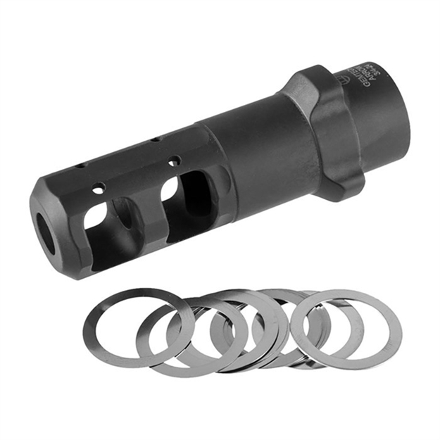 Picture of Tri-Lock .338Lm Muzzle Brake-Arrow QM Suppressor-5/8-24